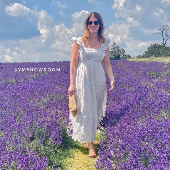 MANGO Embroidered midi dress - Picture 6 of 9